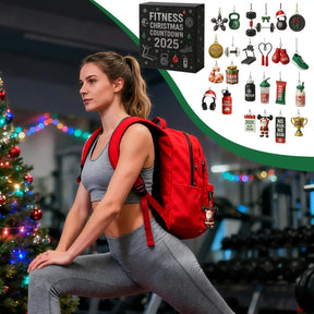Calendrier de l'Avent Fitness | Décorations en Acrylique Joyeuses