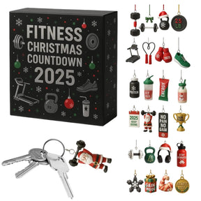 Calendrier de l'Avent Fitness | Décorations en Acrylique Joyeuses
