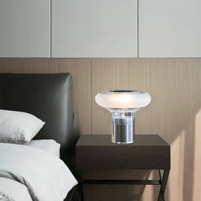 Lampe de Table Élégante en Verre - Design Raffiné avec Éclairage LED