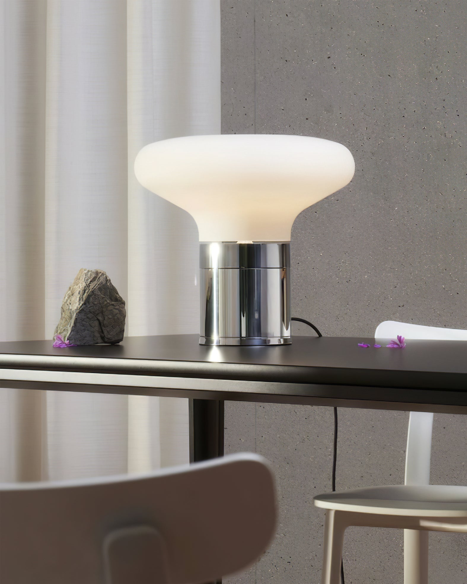 Lampe de Table Élégante en Verre - Design Raffiné avec Éclairage LED