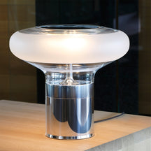 Lampe de Table Élégante en Verre - Design Raffiné avec Éclairage LED