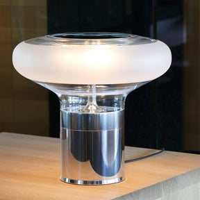 Lampe de Table Élégante en Verre - Design Raffiné avec Éclairage LED