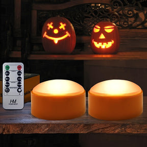 Bougies LED Jack-O’-Lantern SANS Flamme - Décoration Sûre et Durable pour Halloween