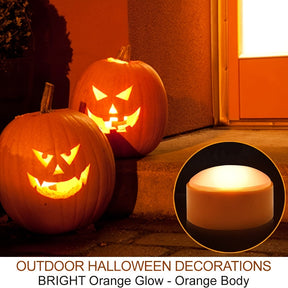 Bougies LED Jack-O’-Lantern SANS Flamme - Décoration Sûre et Durable pour Halloween