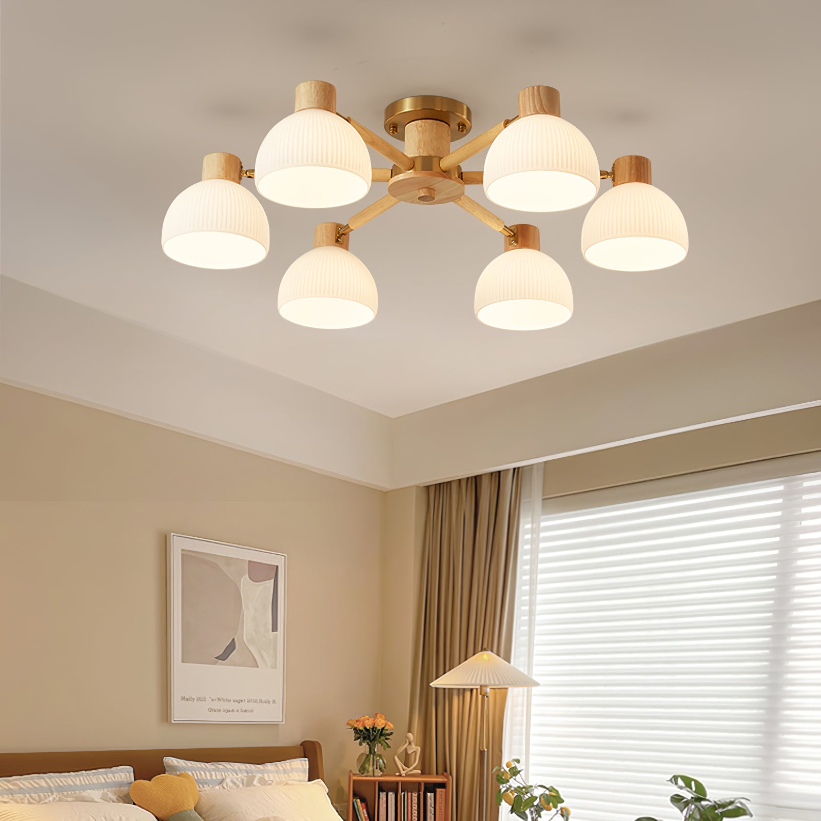 Lampe de Plafond Industrielle en Verre - Ambiance Luxueuse et Romantique