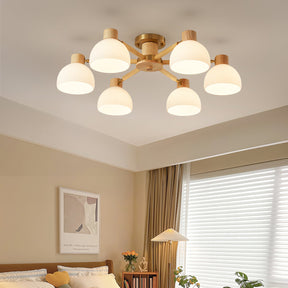 Lampe de Plafond Industrielle en Verre - Ambiance Luxueuse et Romantique