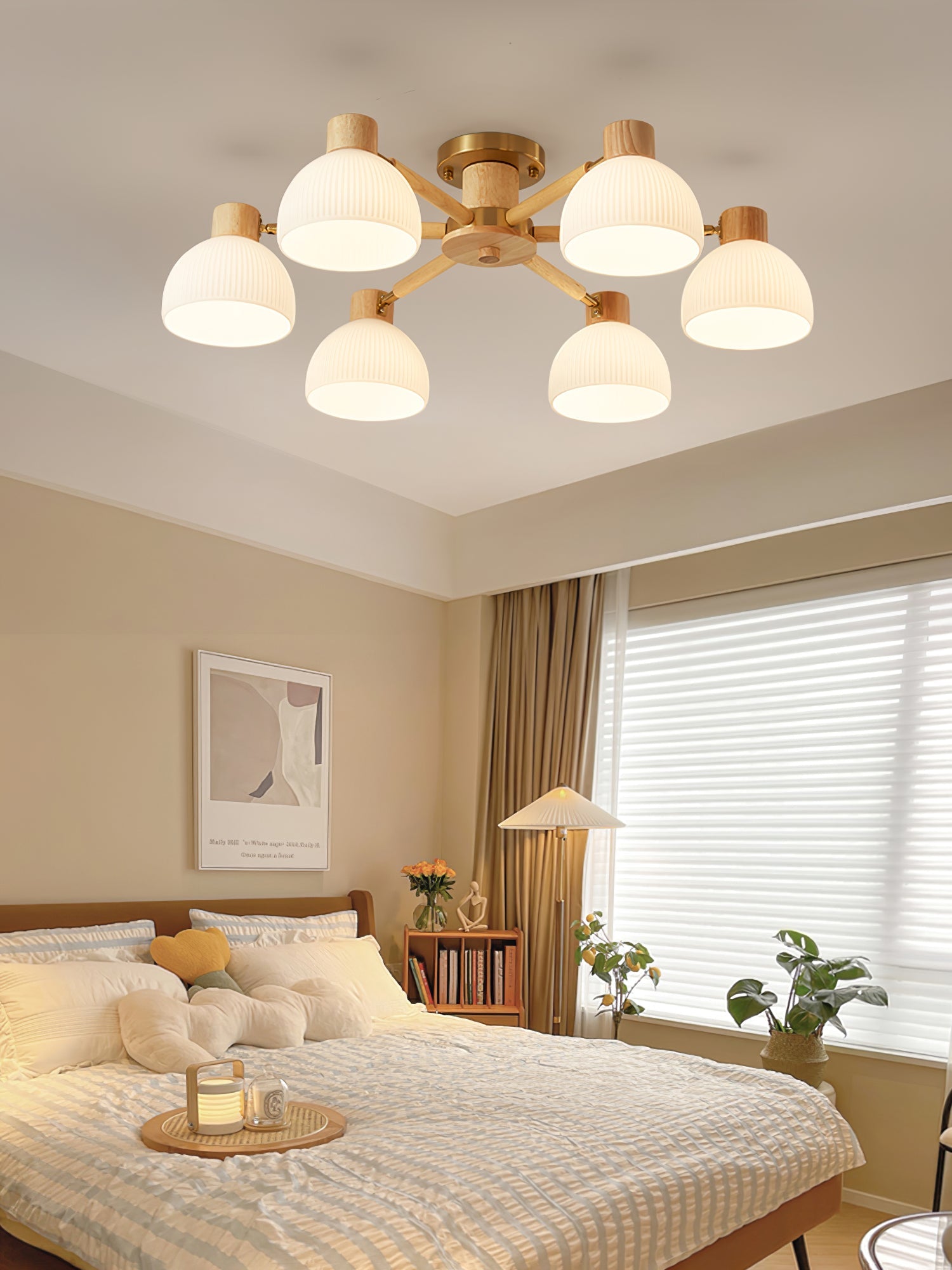 Lampe de Plafond Industrielle en Verre - Ambiance Luxueuse et Romantique
