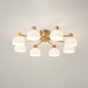 Lampe de Plafond Industrielle en Verre - Ambiance Luxueuse et Romantique