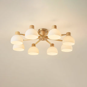Lampe de Plafond Industrielle en Verre - Ambiance Luxueuse et Romantique