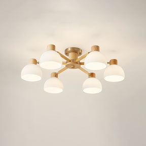 Lampe de Plafond Industrielle en Verre - Ambiance Luxueuse et Romantique