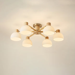 Lampe de Plafond Industrielle en Verre - Ambiance Luxueuse et Romantique