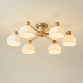 Lampe de Plafond Industrielle en Verre - Ambiance Luxueuse et Romantique
