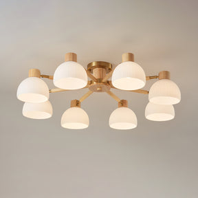 Lampe de Plafond Industrielle en Verre - Ambiance Luxueuse et Romantique