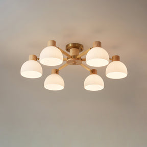 Lampe de Plafond Industrielle en Verre - Ambiance Luxueuse et Romantique