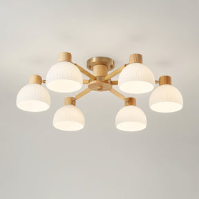Lampe de Plafond Industrielle en Verre - Ambiance Luxueuse et Romantique