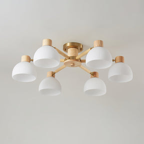 Lampe de Plafond Industrielle en Verre - Ambiance Luxueuse et Romantique