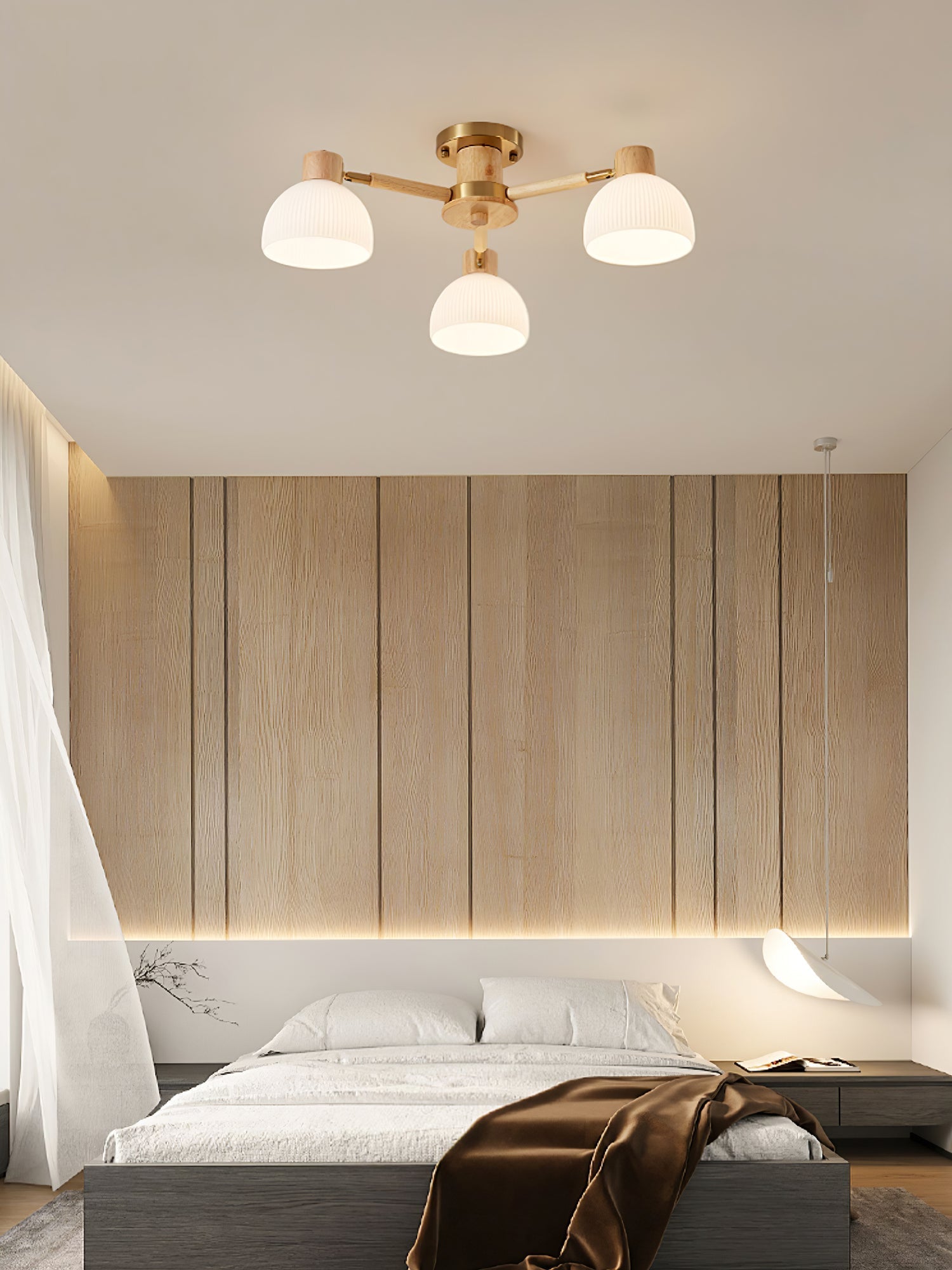Lampe de Plafond Industrielle en Verre - Ambiance Luxueuse et Romantique