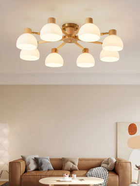 Lampe de Plafond Industrielle en Verre - Ambiance Luxueuse et Romantique