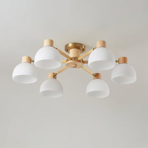 Lampe de Plafond Industrielle en Verre - Ambiance Luxueuse et Romantique