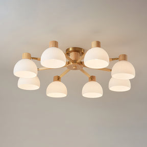 Lampe de Plafond Industrielle en Verre - Ambiance Luxueuse et Romantique