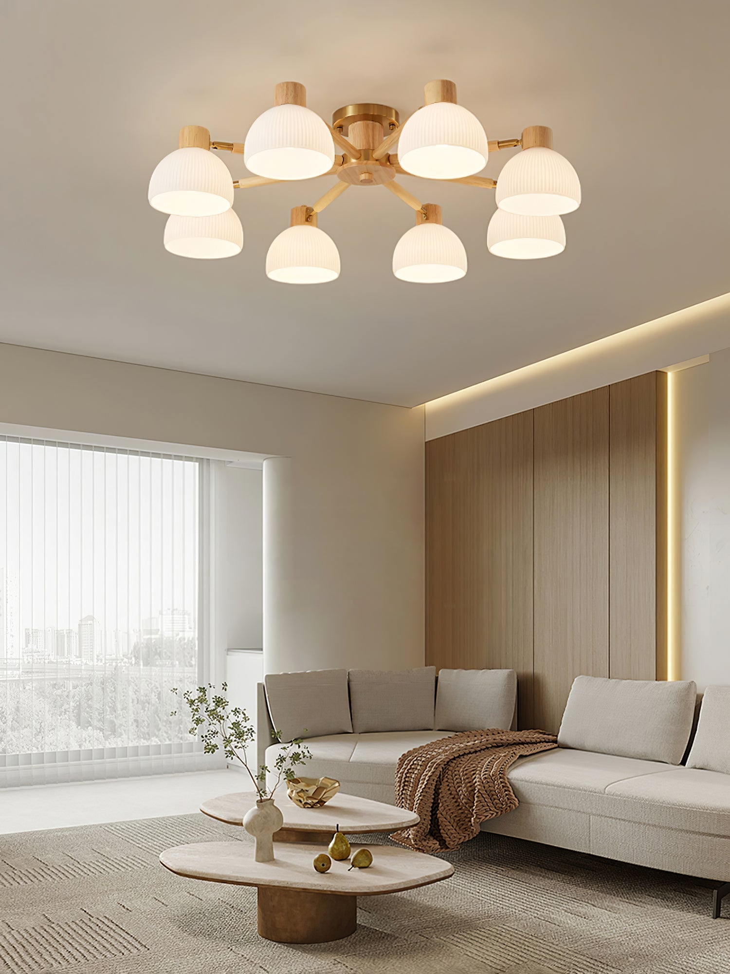Lampe de Plafond Industrielle en Verre - Ambiance Luxueuse et Romantique