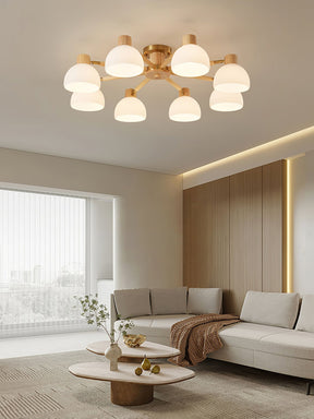 Lampe de Plafond Industrielle en Verre - Ambiance Luxueuse et Romantique