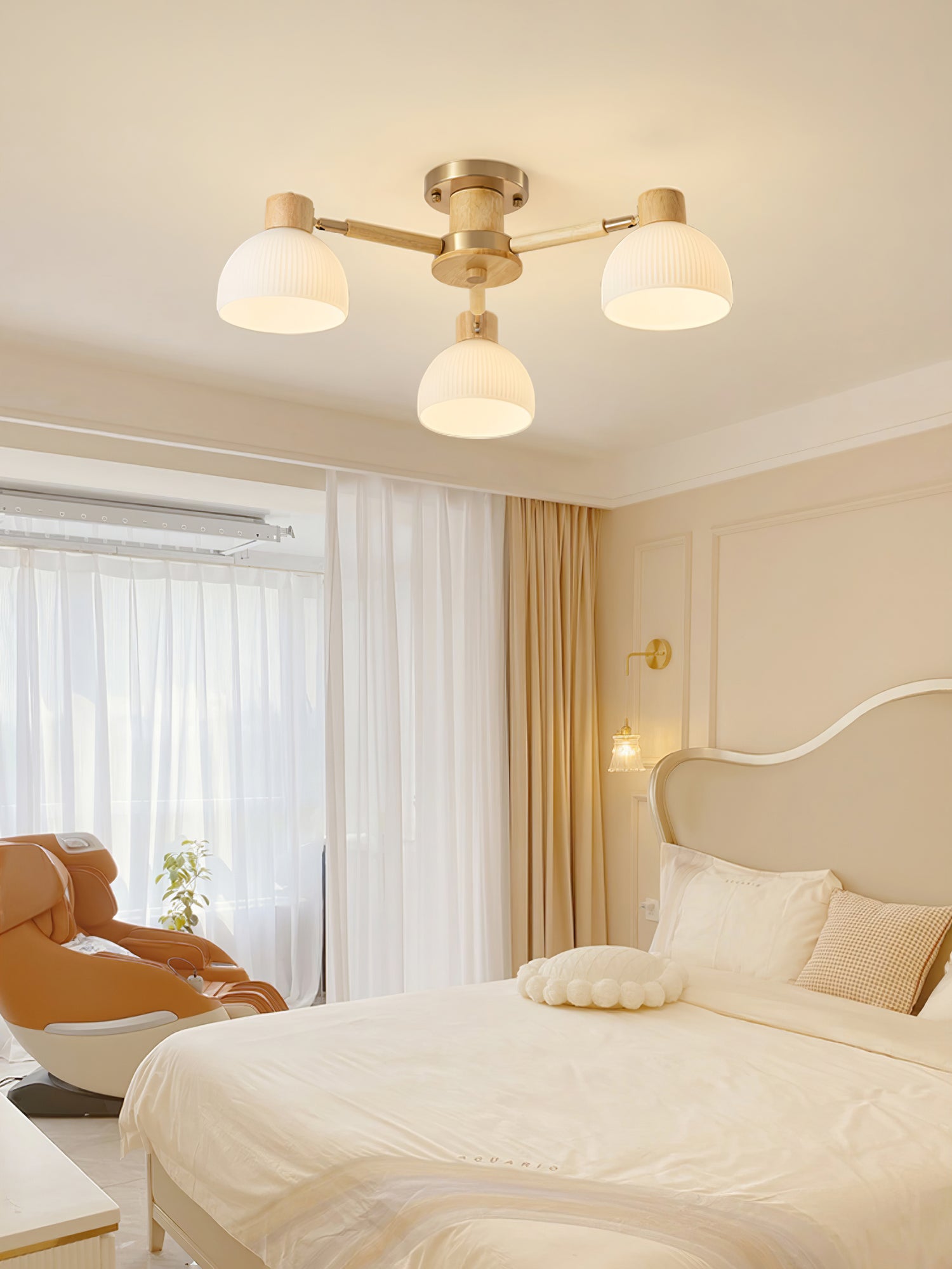 Lampe de Plafond Industrielle en Verre - Ambiance Luxueuse et Romantique