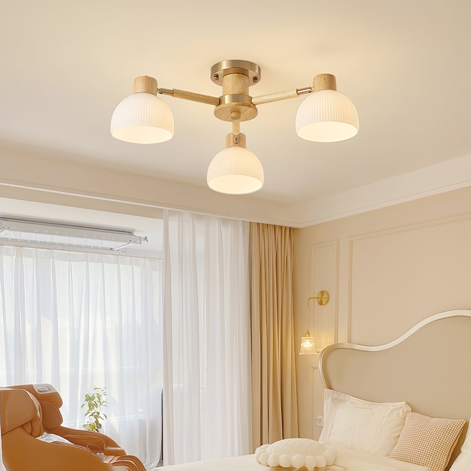 Lampe de Plafond Industrielle en Verre - Ambiance Luxueuse et Romantique