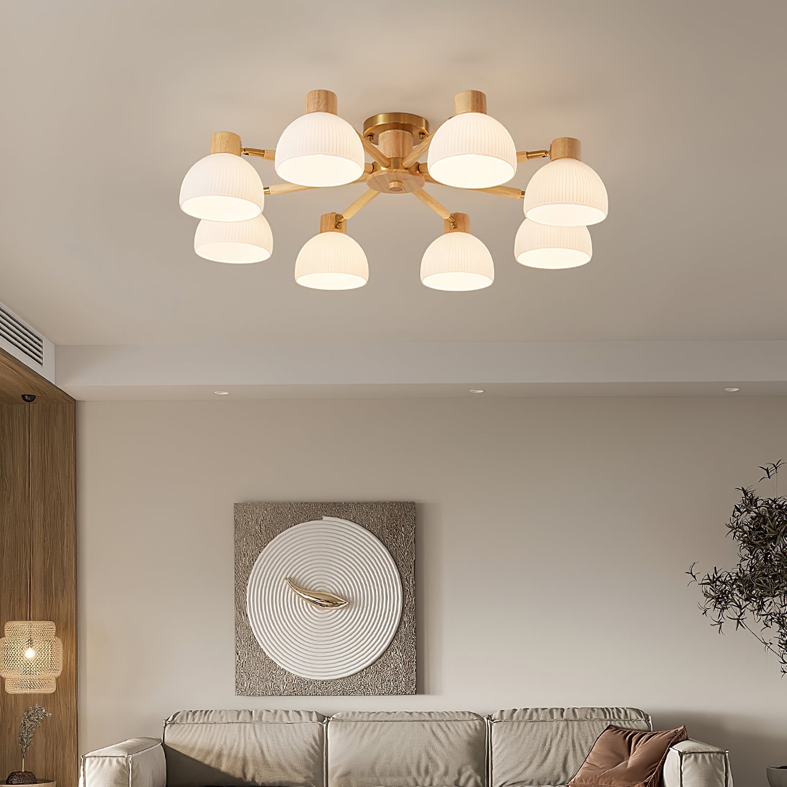 Lampe de Plafond Industrielle en Verre - Ambiance Luxueuse et Romantique