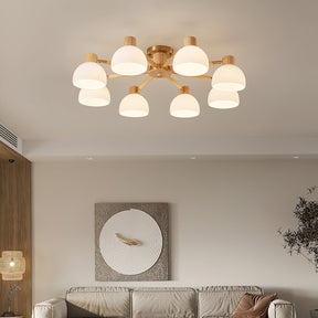 Lampe de Plafond Industrielle en Verre - Ambiance Luxueuse et Romantique
