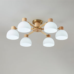 Lampe de Plafond Industrielle en Verre - Ambiance Luxueuse et Romantique