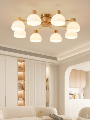 Lampe de Plafond Industrielle en Verre - Ambiance Luxueuse et Romantique