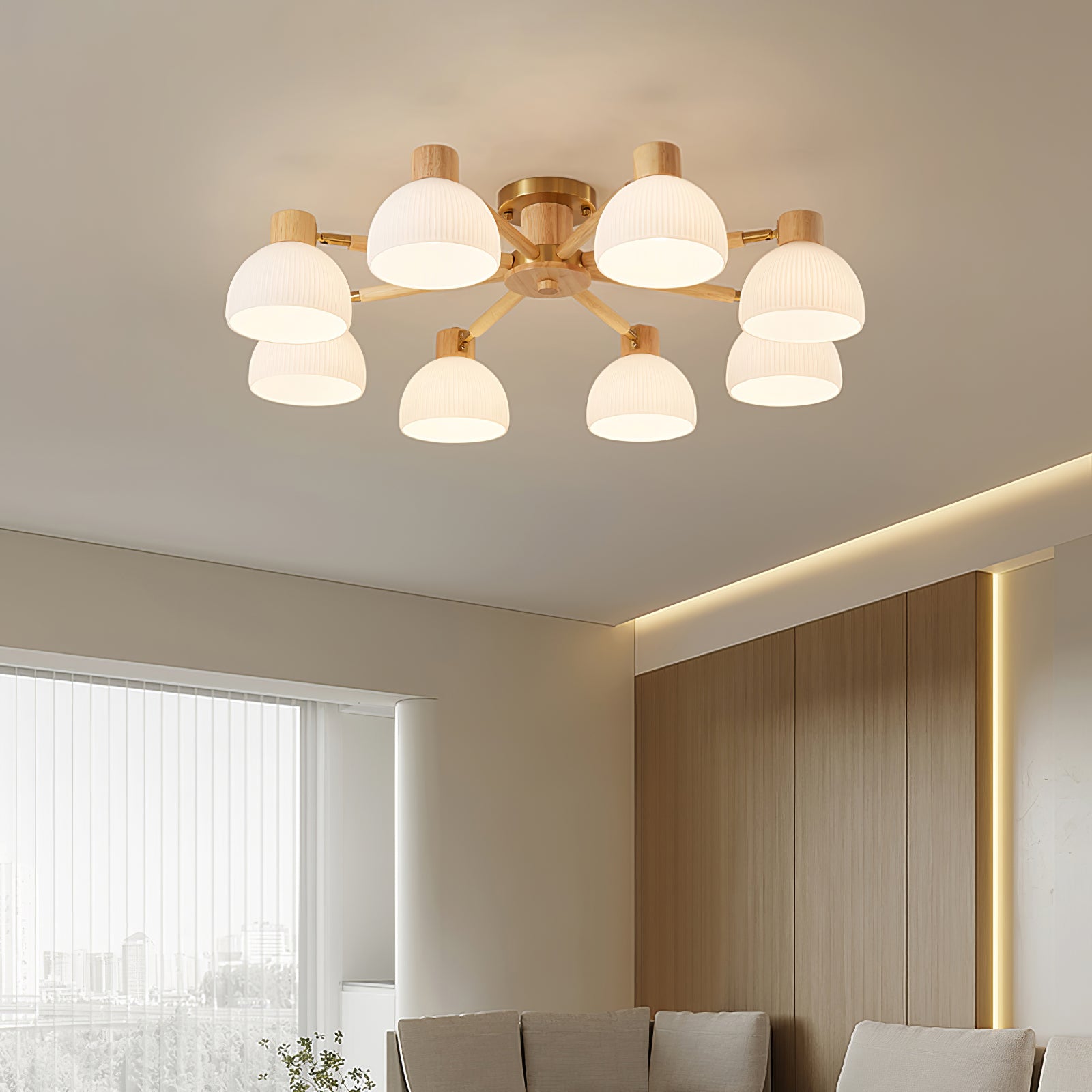 Lampe de Plafond Industrielle en Verre - Ambiance Luxueuse et Romantique