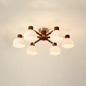 Lampe de Plafond Industrielle en Verre - Ambiance Luxueuse et Romantique