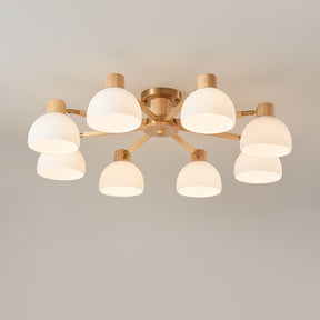 Lampe de Plafond Industrielle en Verre - Ambiance Luxueuse et Romantique
