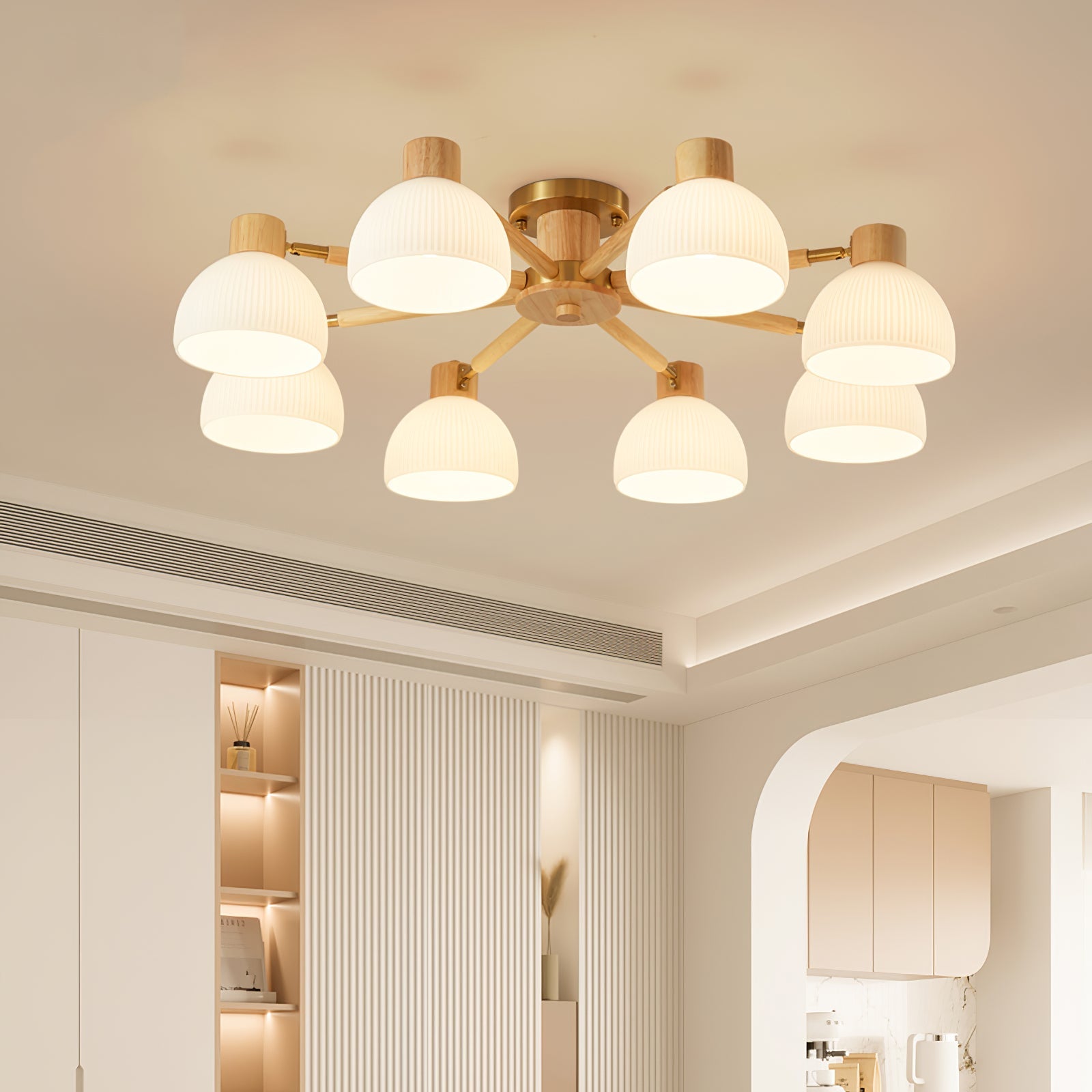 Lampe de Plafond Industrielle en Verre - Ambiance Luxueuse et Romantique