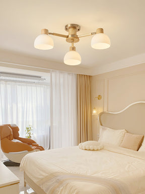 Lampe de Plafond Industrielle en Verre - Ambiance Luxueuse et Romantique