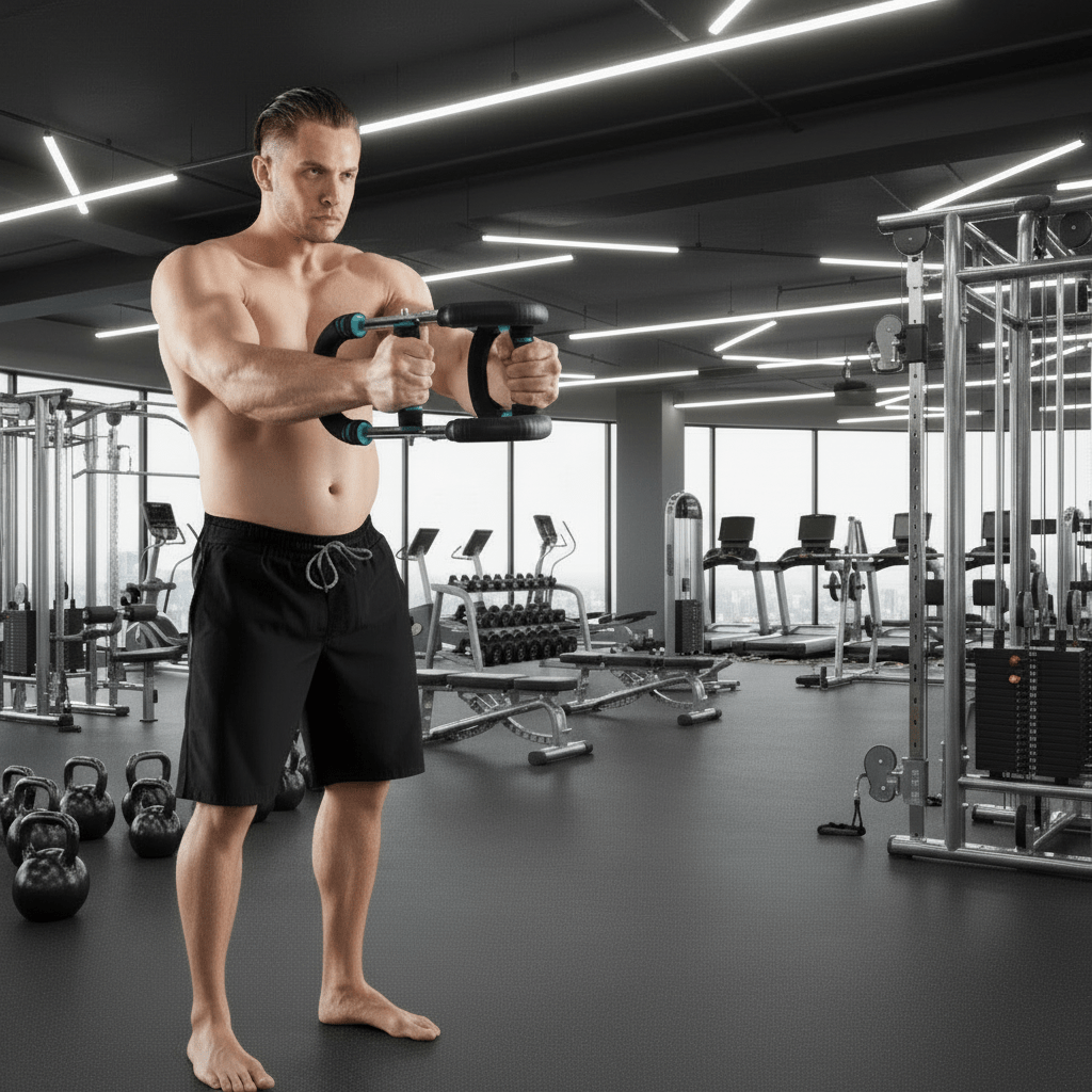 Barre d'entraînement ajustable pour bras | Résistance Personnalisable et Portable