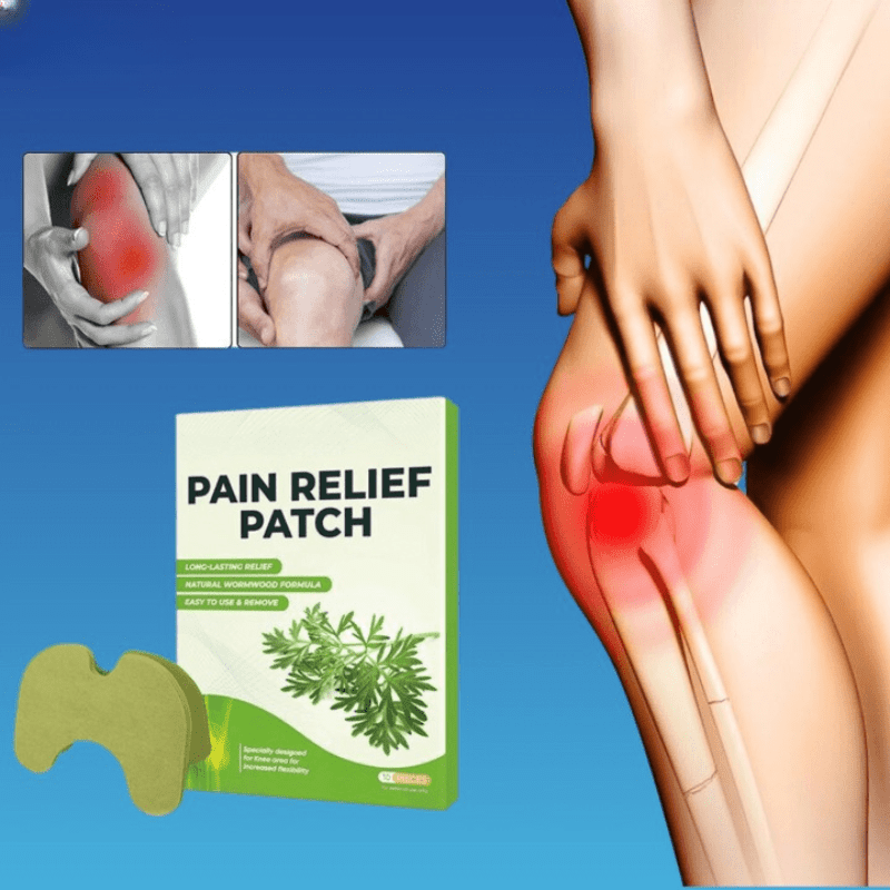 Patch Anti-douleur pour le Genou - Soulagement Naturel et Discret