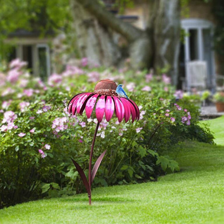 Mangeoire à Oiseaux en Métal - Élégante Décoration pour Jardins Extérieurs