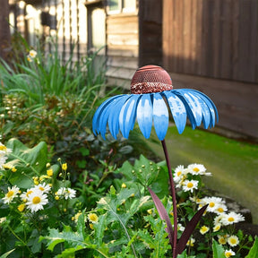 Mangeoire à Oiseaux en Métal - Élégante Décoration pour Jardins Extérieurs