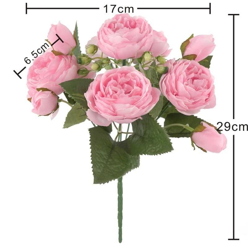Arrangement de Fleurs Pivoine - Élégance Durable pour Décoration Intérieure