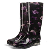 Bottes d'hiver imperméables pour femmes - Imprimé Floral et Confort Optimal