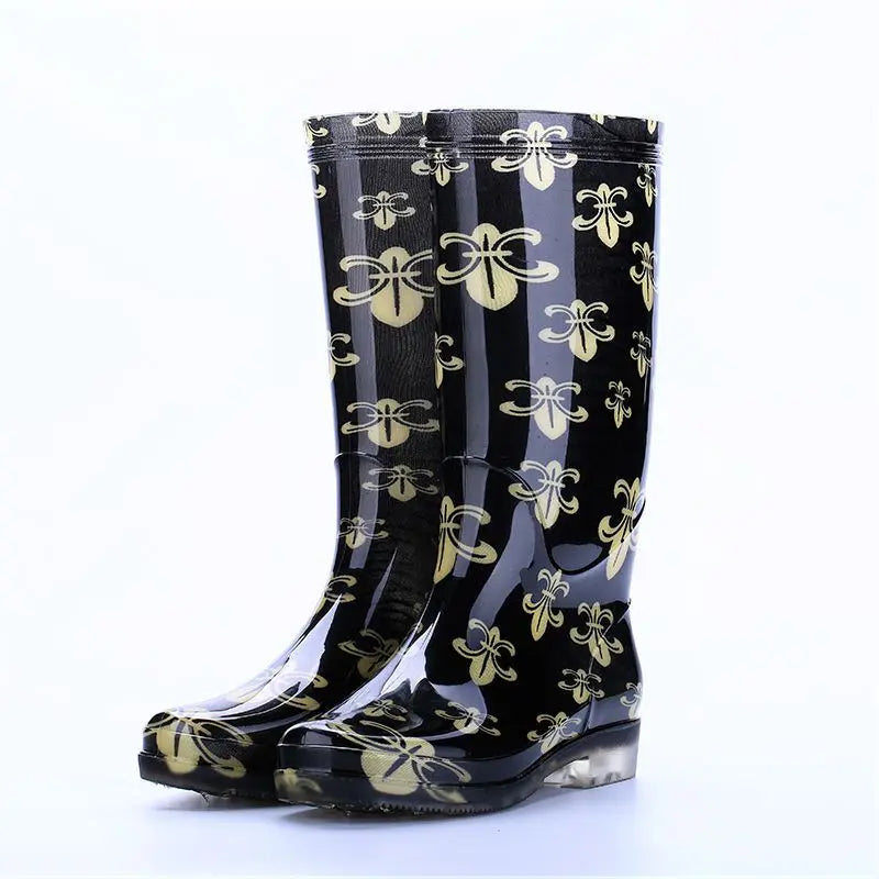 Bottes d'hiver imperméables pour femmes - Imprimé Floral et Confort Optimal