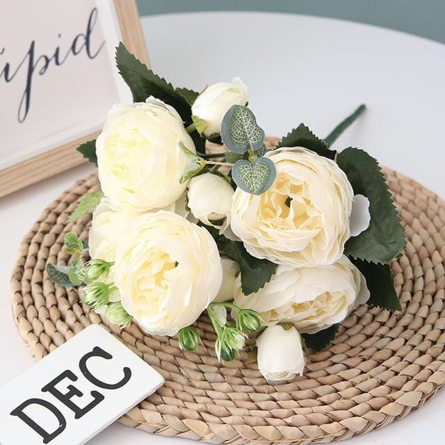 Bouquet de Pivoines Artificielles - Élégance et Fraîcheur Toute l'Année