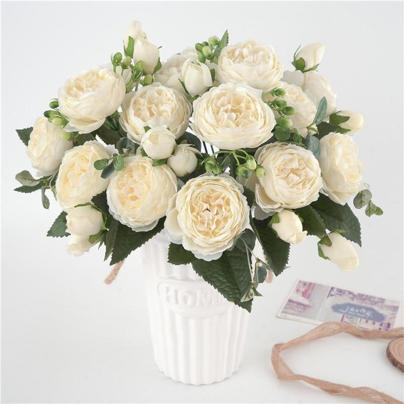 Bouquet de Pivoines Artificielles - Élégance et Fraîcheur Toute l'Année