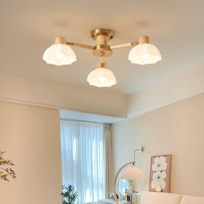 Lampe de Plafond Fleurie - Éclairage Ambiance Élégant et Naturel