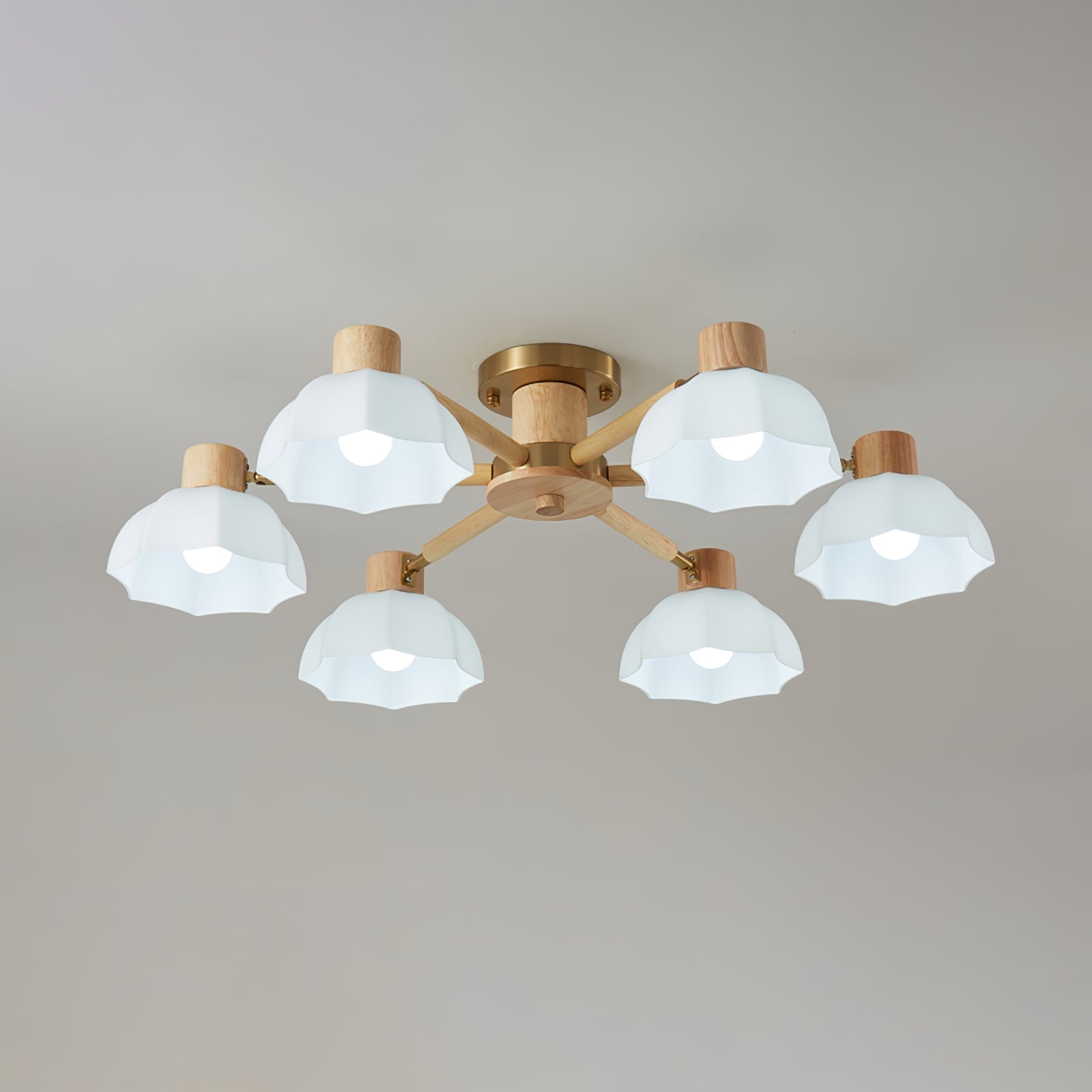 Lampe de Plafond Fleurie - Éclairage Ambiance Élégant et Naturel