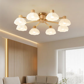 Lampe de Plafond Fleurie - Éclairage Ambiance Élégant et Naturel