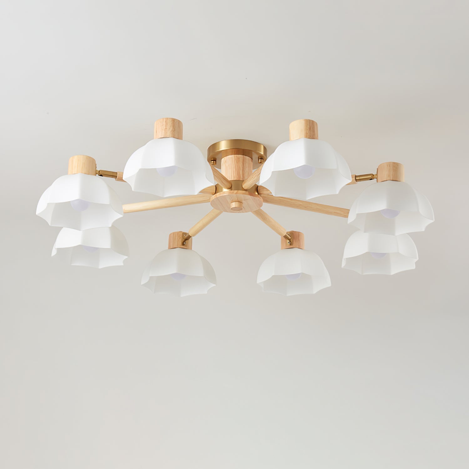 Lampe de Plafond Fleurie - Éclairage Ambiance Élégant et Naturel